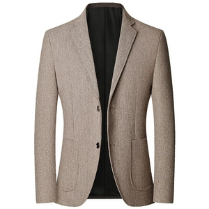 Wesport - Heren Colbert - Slim Fit Blazer Met Twee Knoopsluiting en Textuur