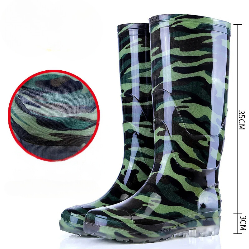 Scheldt - Sterke Heren Regenlaarzen met Camouflage Design en Antislip Zolen