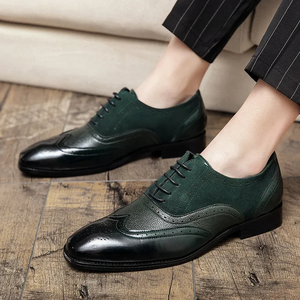 Kendrix - Nette Heren Schoenen van Leer met Wingtip en Brogue Details