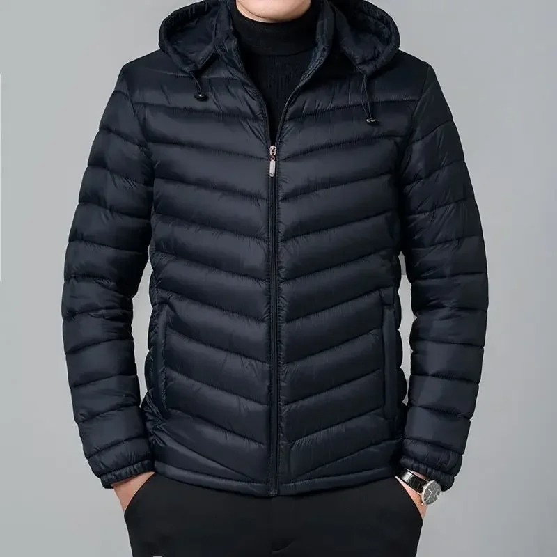 Marvlek - Puffer Jacket Heren Lichtgewicht met Capuchon, Winddicht, Opvouwbaar & Warm