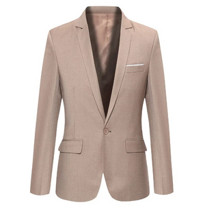 Neviron - Heren Colbert - Slim Fit Blazer Met Één Knoop voor Zaken