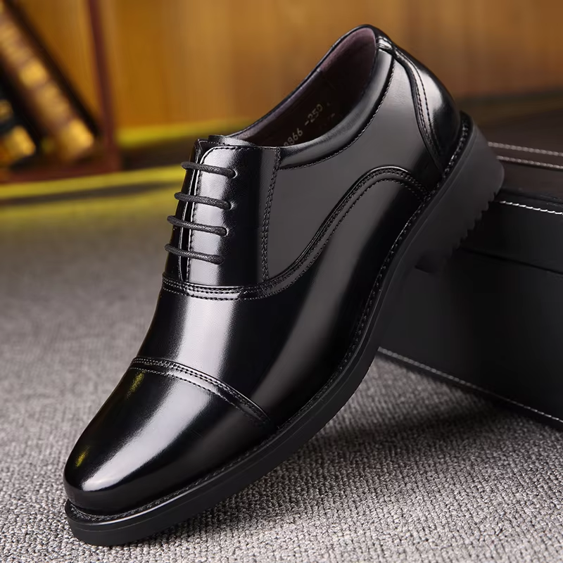 Jornell - Nette Heren Schoenen Lakleer Oxford met Cap Toe Design