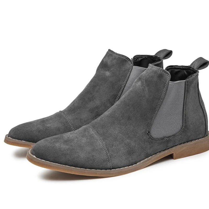 Wintmor - Modieuze Chelsea Boots Heren van Suède met Comfortabele Zool