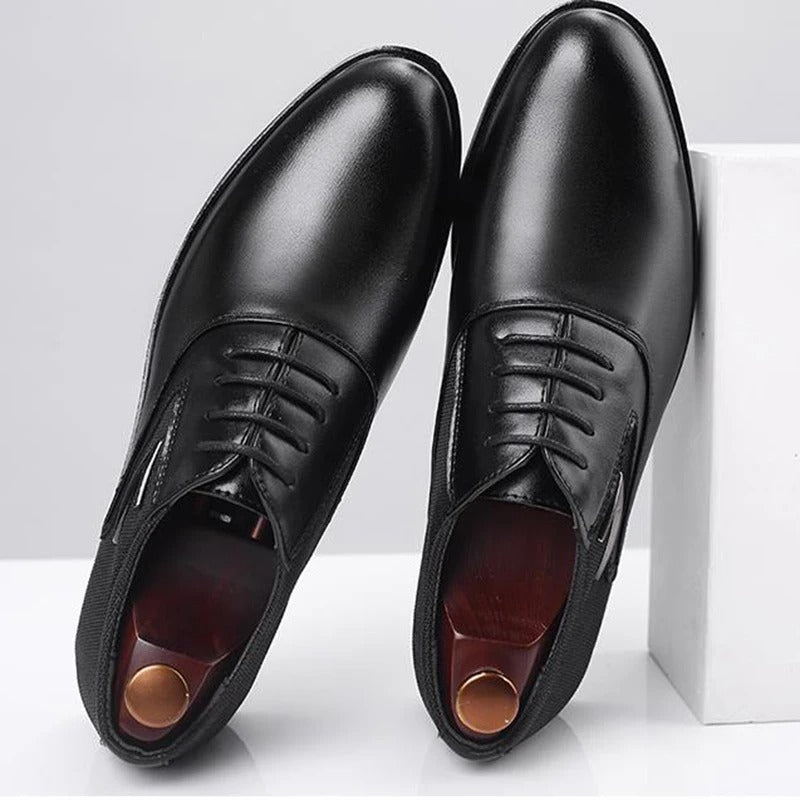 Hudson™ patchwork stijl bruine heren leren schoenen