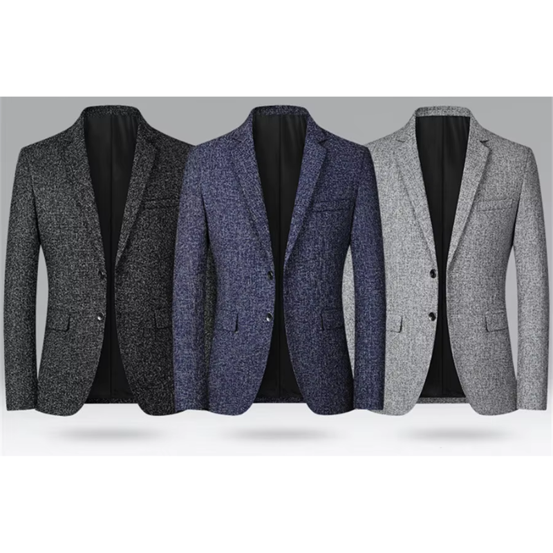 Lavrico - Heren Colbert - Slim Fit Blazer Met Twee Knoopsluiting en Textuur