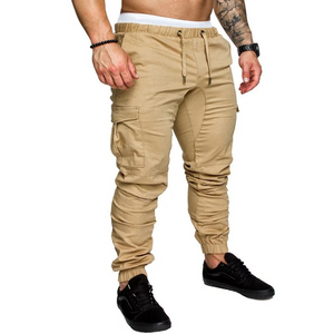 Polderp - Cargo Broek Heren – Comfortabele Joggingbroek met Zakken, Elastisch Trekkoord