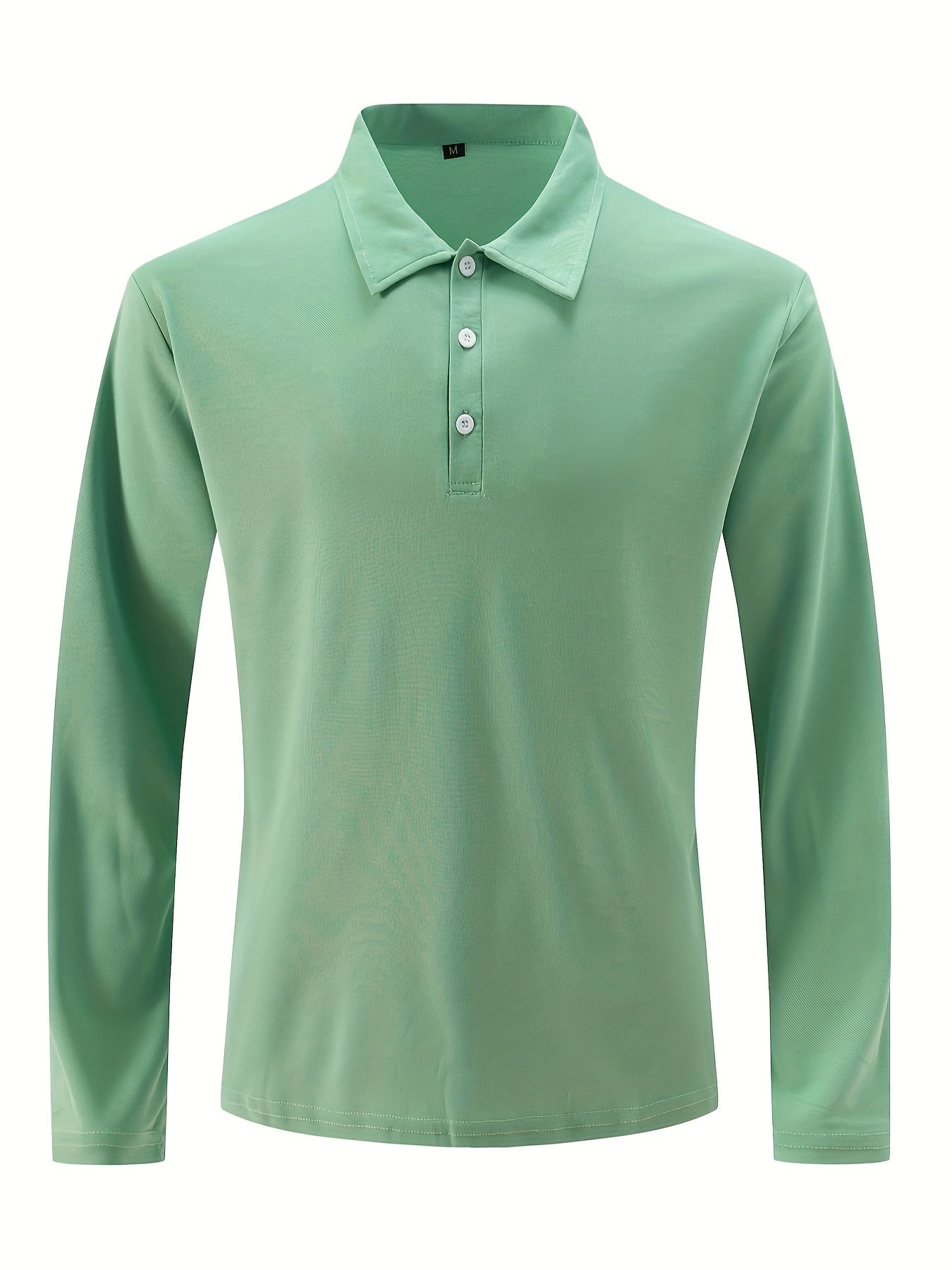 Polonik - Heren Lange Mouw Polo Shirt met Knoopsluiting - Casual Klassieke Pasvorm