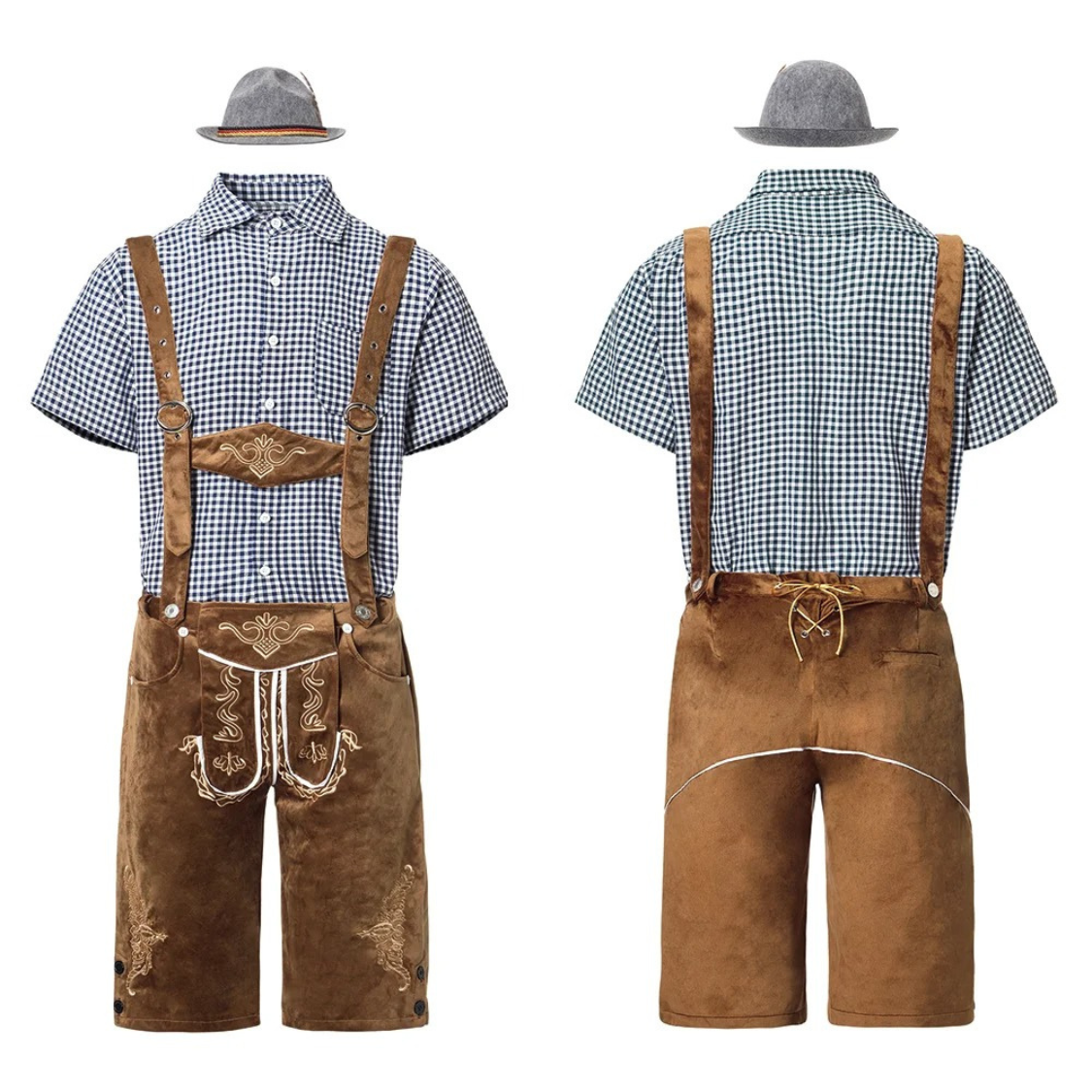 HerLux - Traditionele Heren Lederhosen in Verschillende Stijlen - Feestelijk