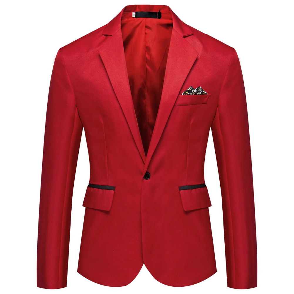 Zonberg - Heren Colbert - Slim Fit Blazer Met Één Knoop voor Zaken