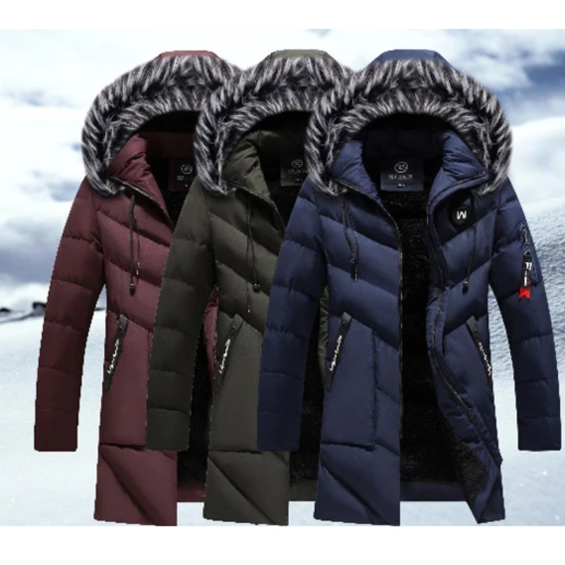 Oudhord - Parka Winterjas Heren – Lang Model met Bontkraag en Waterdichte Stof