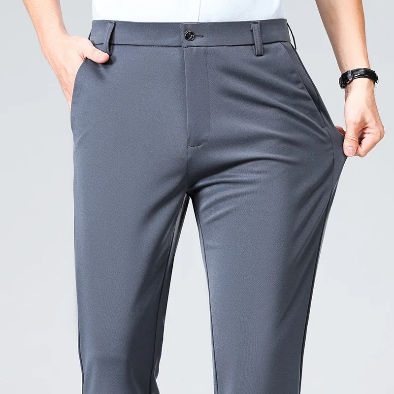 Harldon Heren Pantalon Klassieke Slim Fit Broek Voor Kantoor en Fo POLUNO