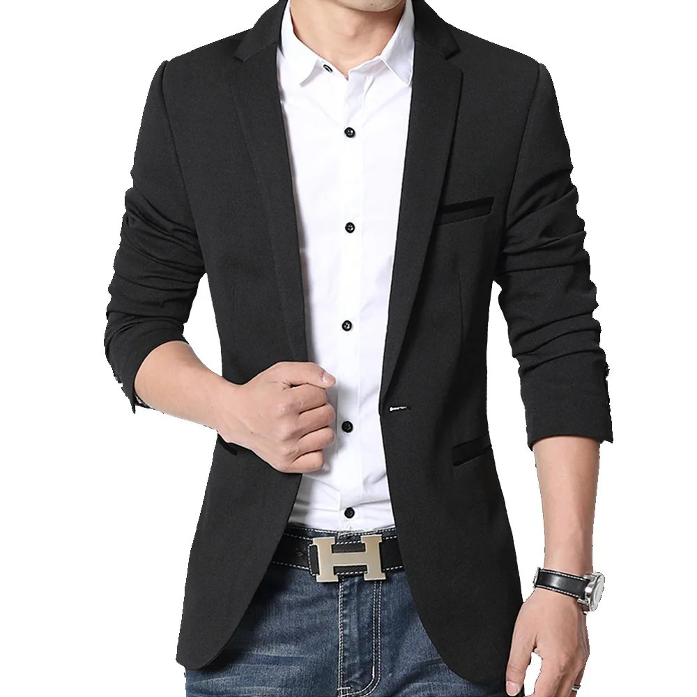 Boldier - Heren Colbert - Slim Fit Blazer Met Één Knoop en Zakdetails