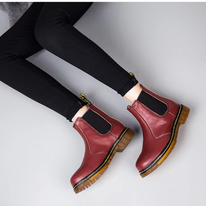 Eiskarn - Winterlaarzen voor Heren, Leren Chelsea Boots met Antislipzool