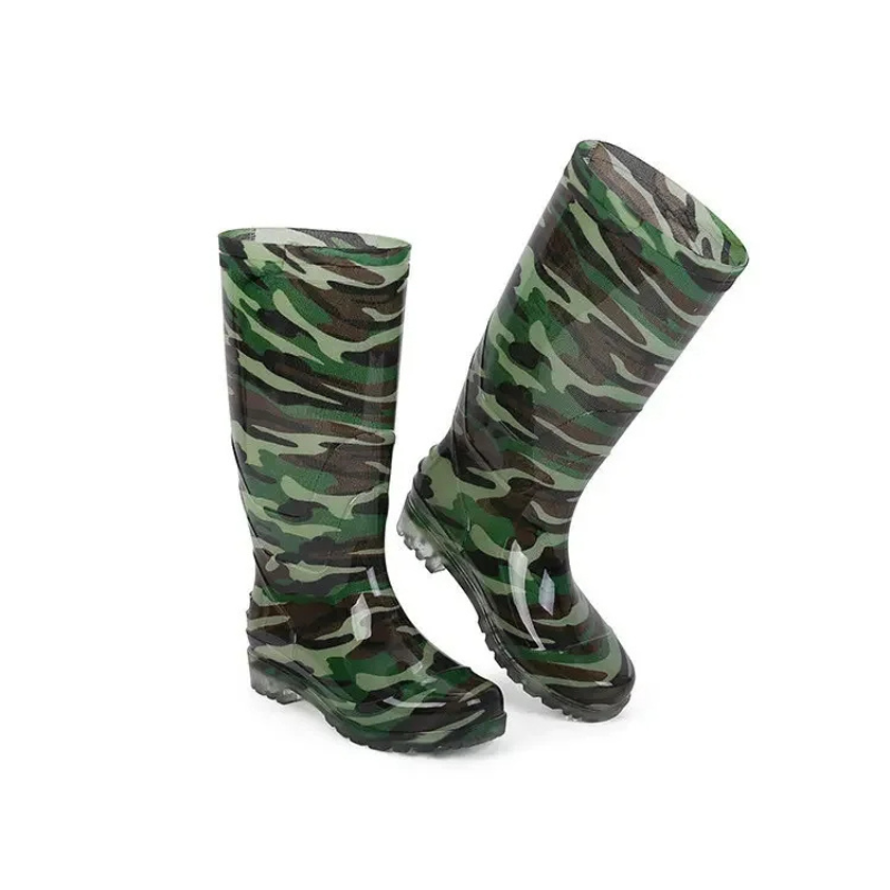 Meerwon - Camouflage Heren Regenlaarzen met Antislip Zool, Waterdicht en Stevig