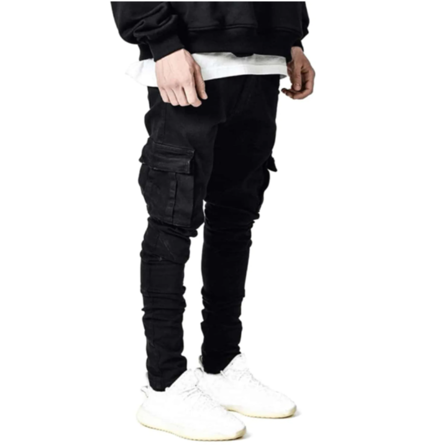 Kalmpak - Tapered Cargo Broek Heren met Stretchstof