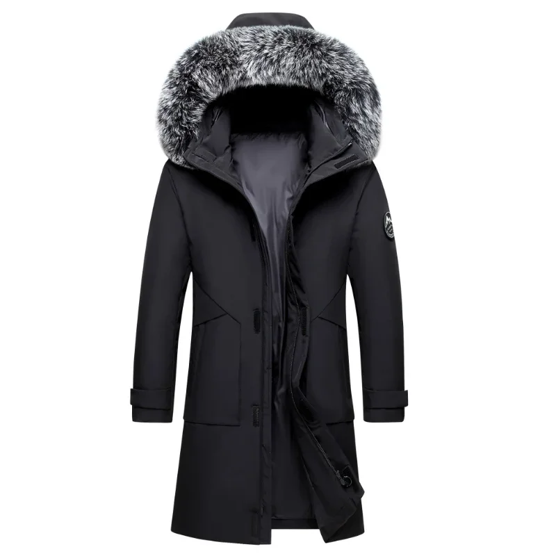 Warmnor - Heren Parka Winterjas met Nepbont Capuchon, Winddicht, Waterdicht