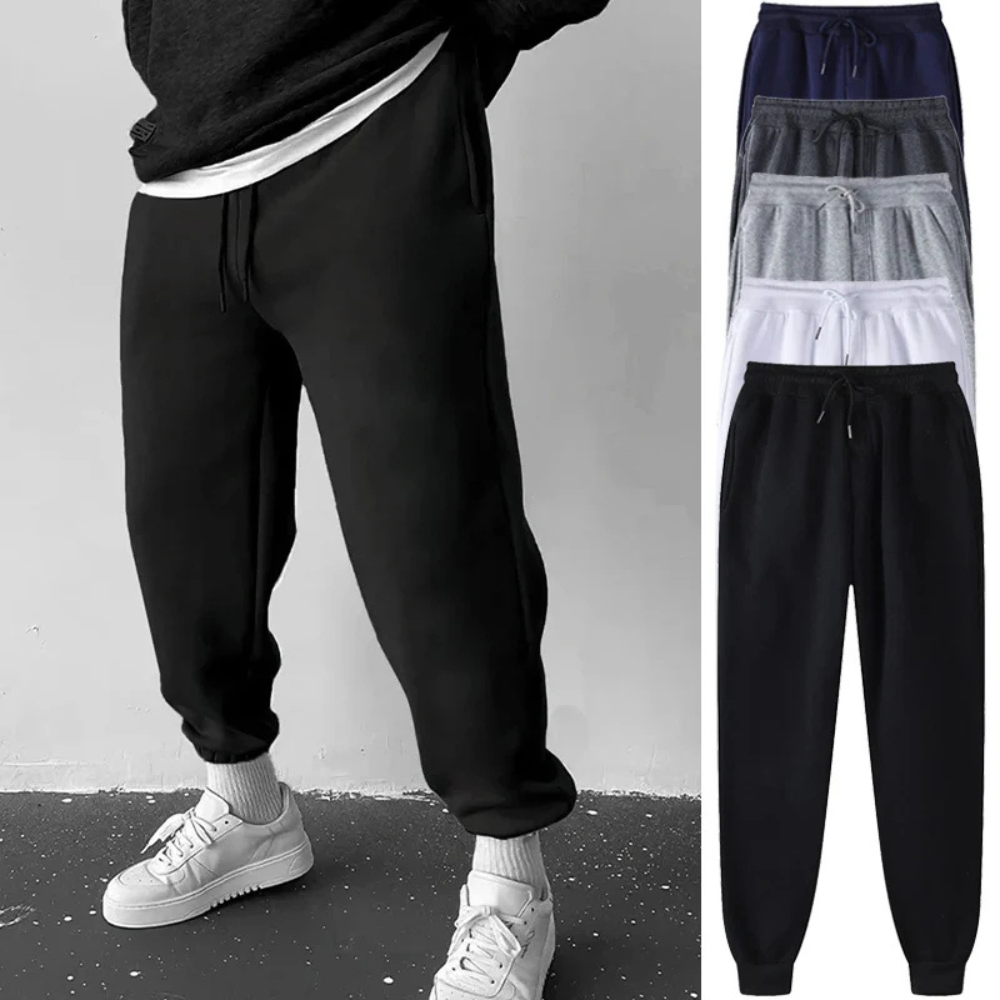 Ergomax - Joggingbroek Heren - Comfortabele Sweatpants met Koordsluiting