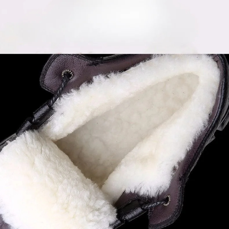 Lanzern - Herenschoenen Boots - Leren Winterlaarzen, Warm Gevoerd en Antislip