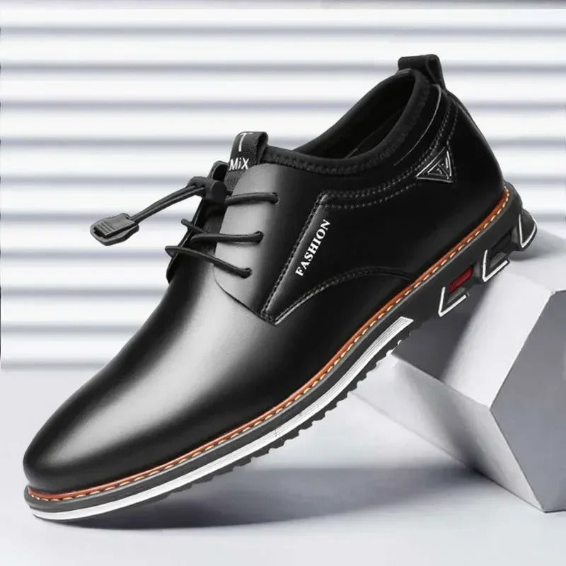 Hudson™ Low-top Heren leren schoenen in Britse stijl