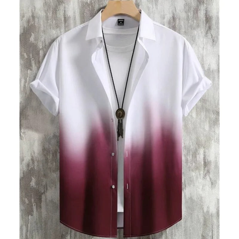 Amigo™ tropisch hawai overhemd met kleurverloop