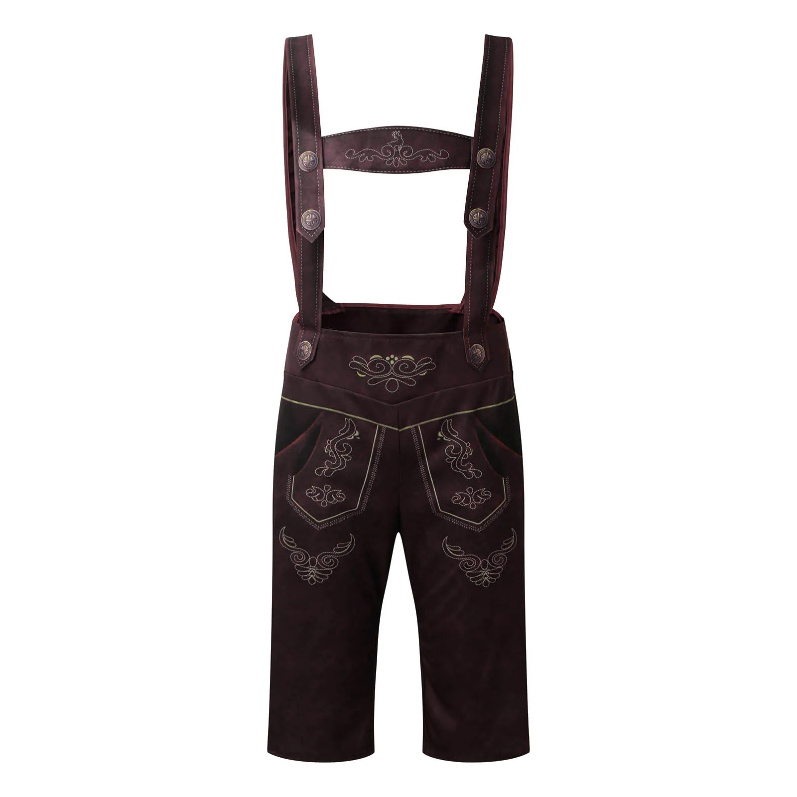 HerLux - Kinder Lederhosen met Bretels en Shirt - Traditionele Beierse Kleding