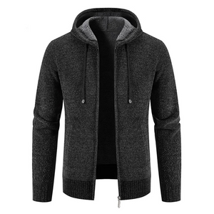 Zovrell - Heren Vest met Rits - Warme Gebreide Cardigan met Capuchon