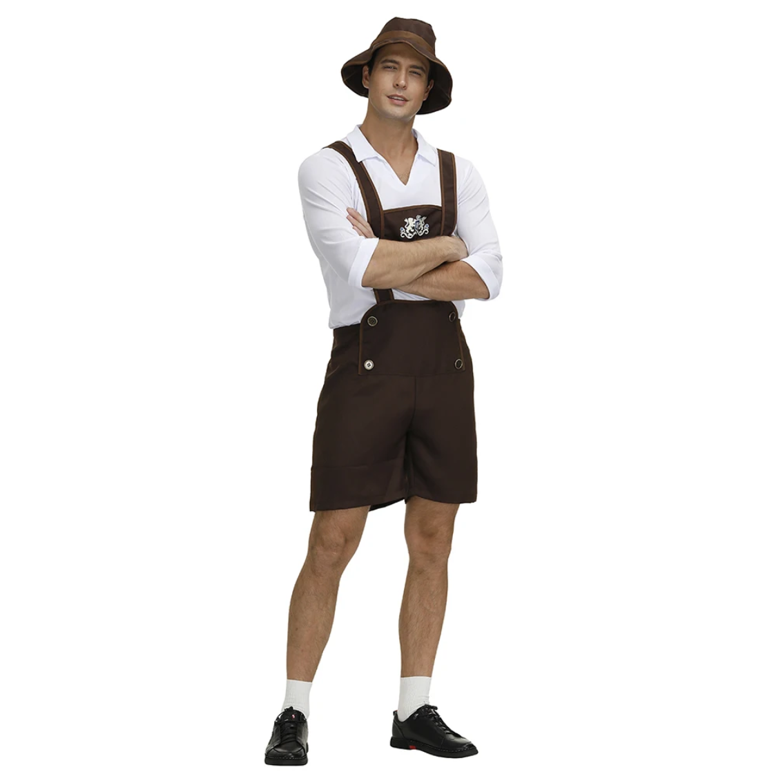 LederKo - Lederhosen voor Heren met Shirt en Bretels - Feestelijke Outfit