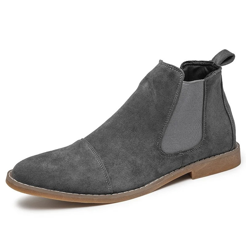 Wintmor - Modieuze Chelsea Boots Heren van Suède met Comfortabele Zool