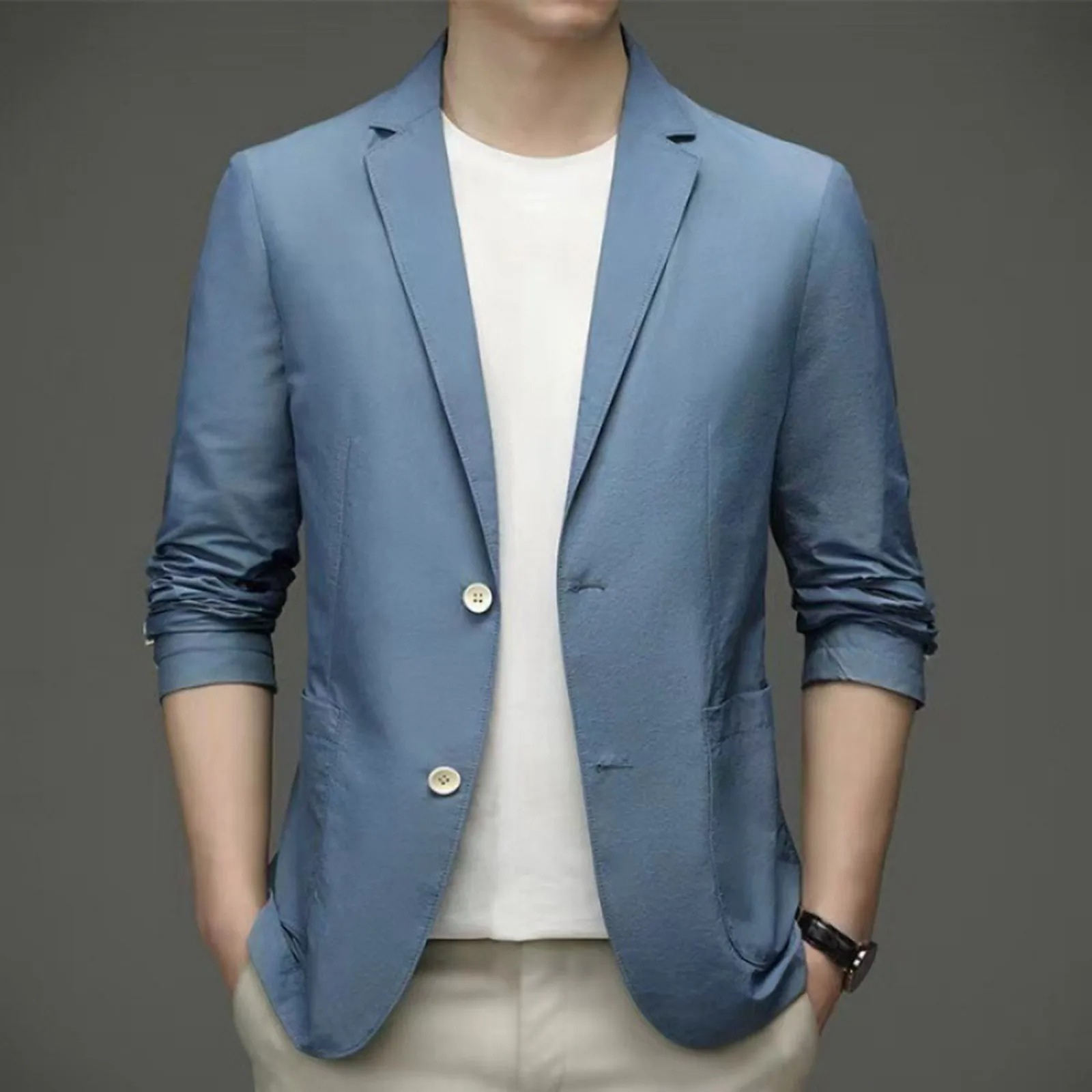 Lynford - Heren Colbert - Slim Fit Lichtgewicht Blazer Met Twee Knoopsluiting