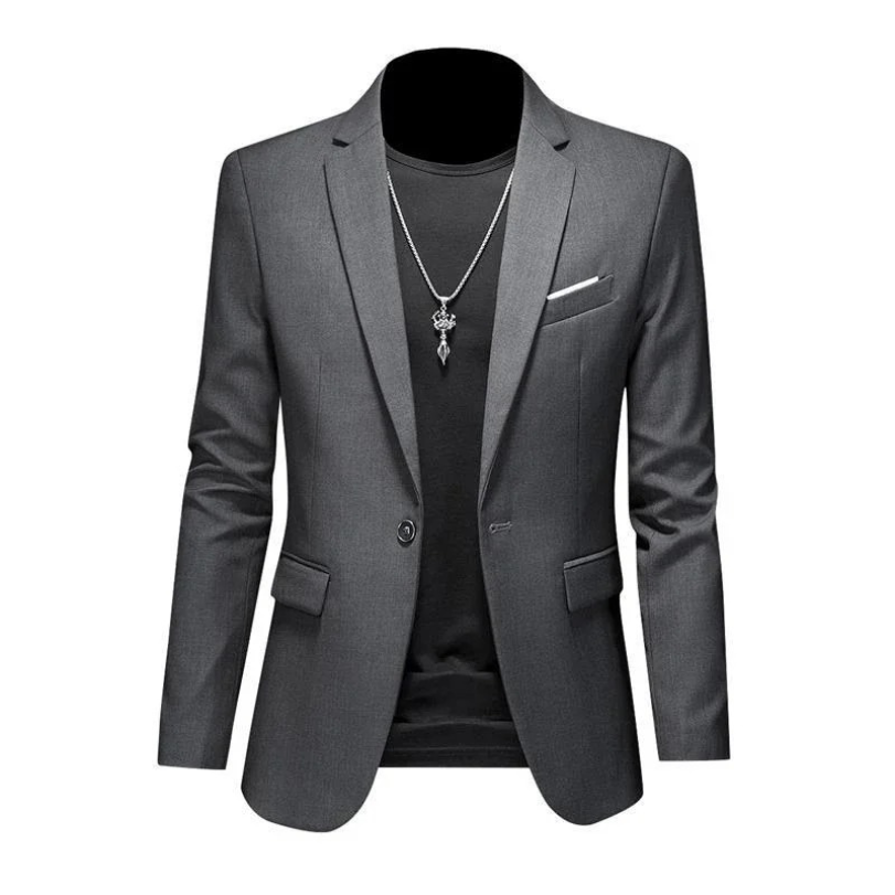 Evander - Heren Colbert - Slim Fit Blazer Met Één Knoop voor Casual Gebruik