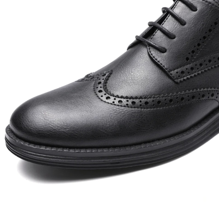 Brexton - Nette Heren Schoenen van Leer met Wingtip en Comfortabele Zool