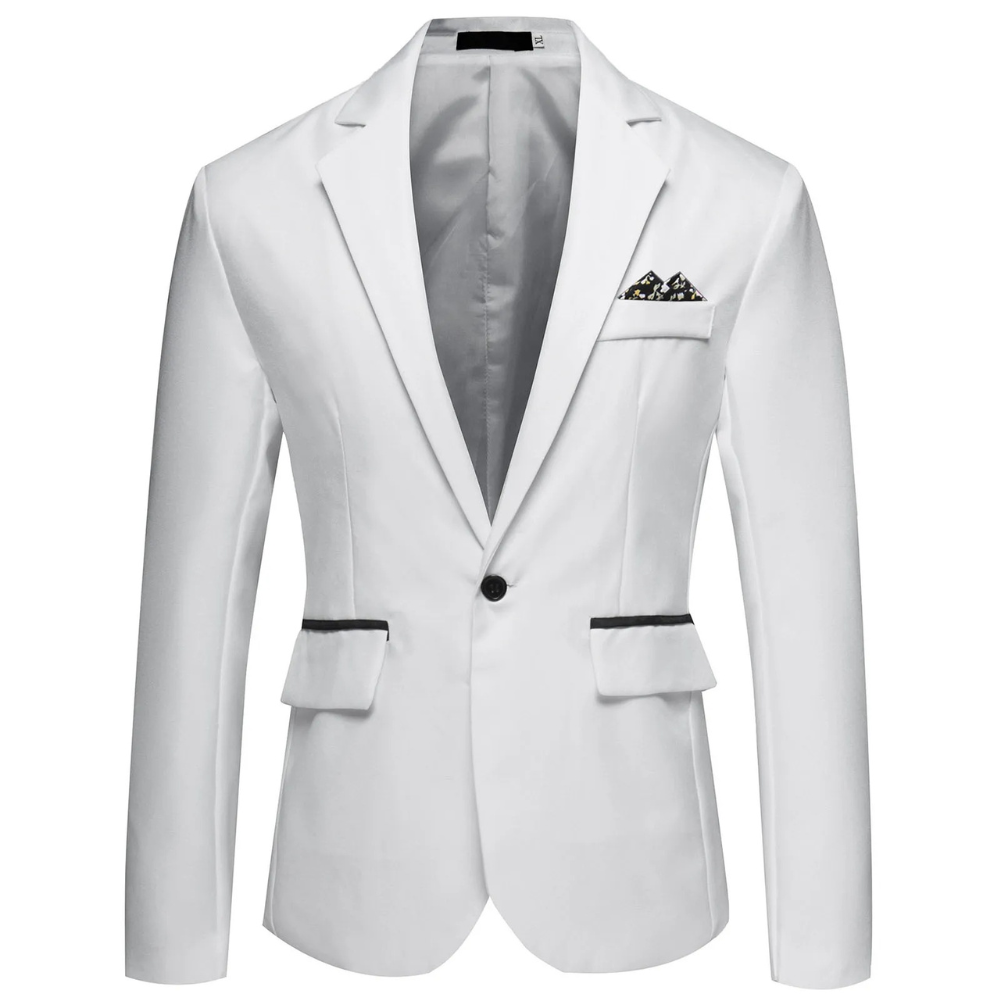 Zonberg - Heren Colbert - Slim Fit Blazer Met Één Knoop voor Zaken