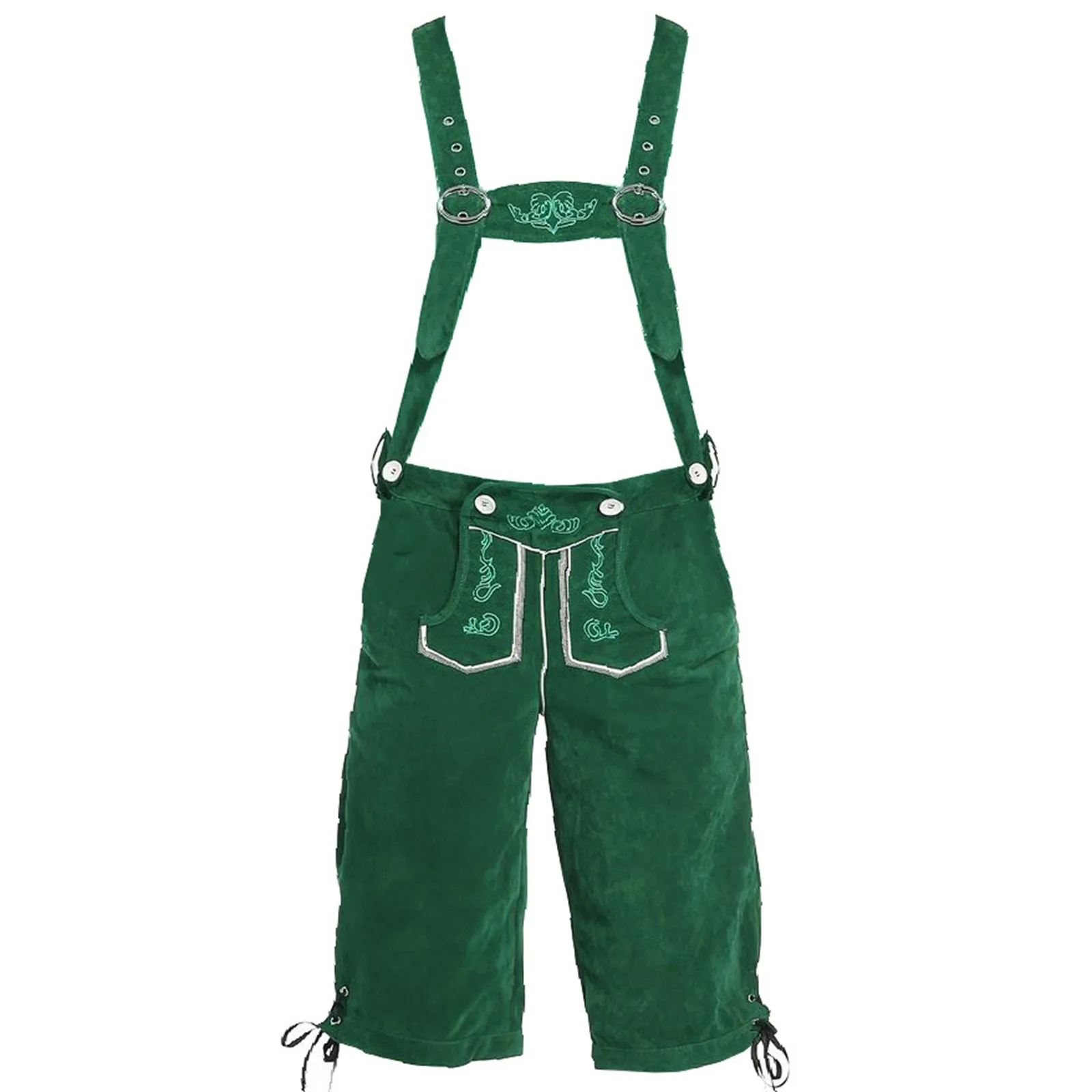 HoutHer - Luxe Lederhosen voor Heren met Kniebroek en Decoratieve Details