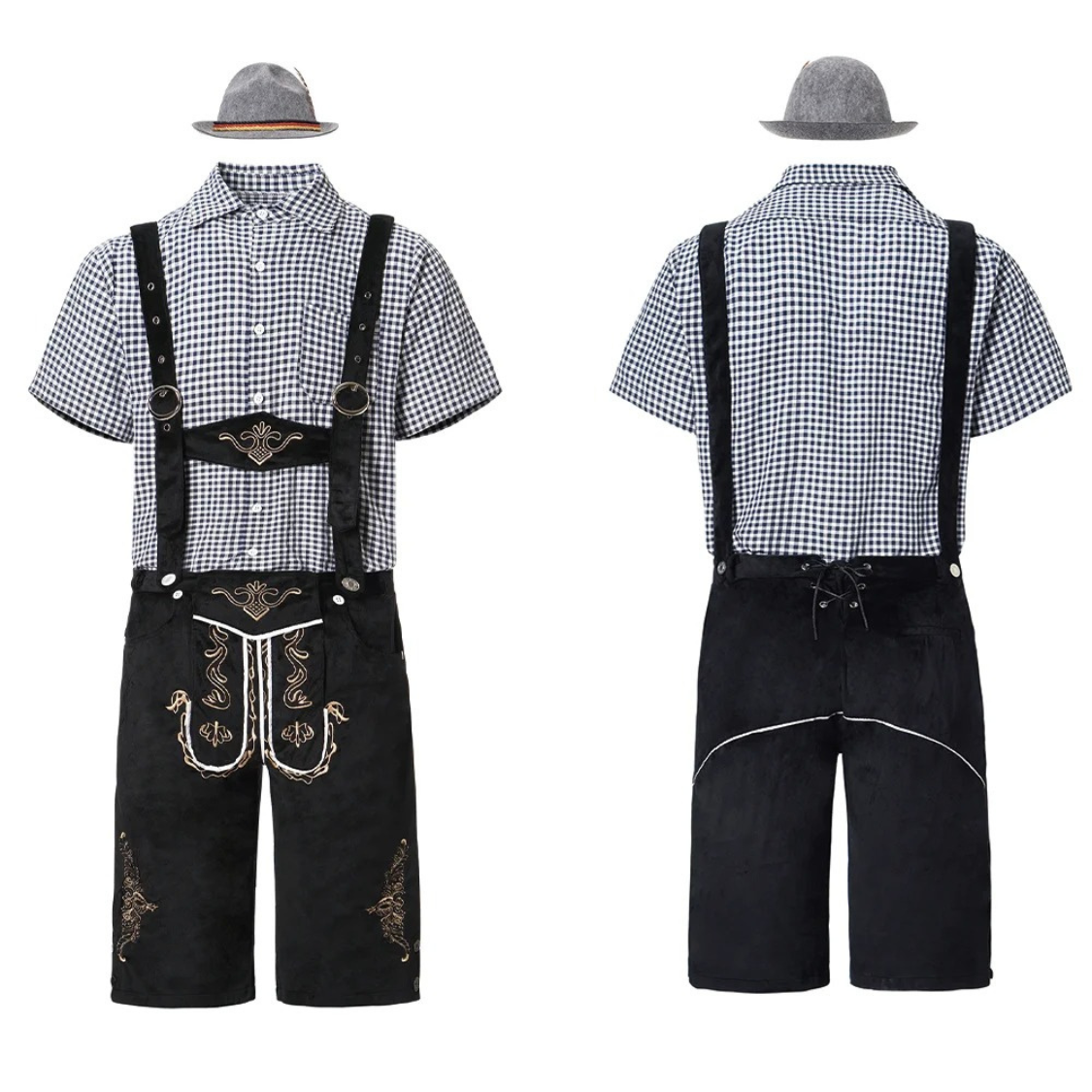 HerLux - Traditionele Heren Lederhosen in Verschillende Stijlen - Feestelijk