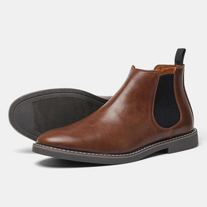 Kestlow - Chelsea Boots Heren van Leer met Elastische Zijkanten