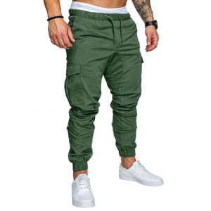 Polderp - Cargo Broek Heren – Comfortabele Joggingbroek met Zakken, Elastisch Trekkoord