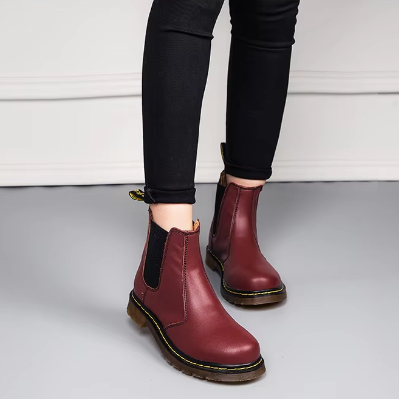 Eiskarn - Winterlaarzen voor Heren, Leren Chelsea Boots met Antislipzool