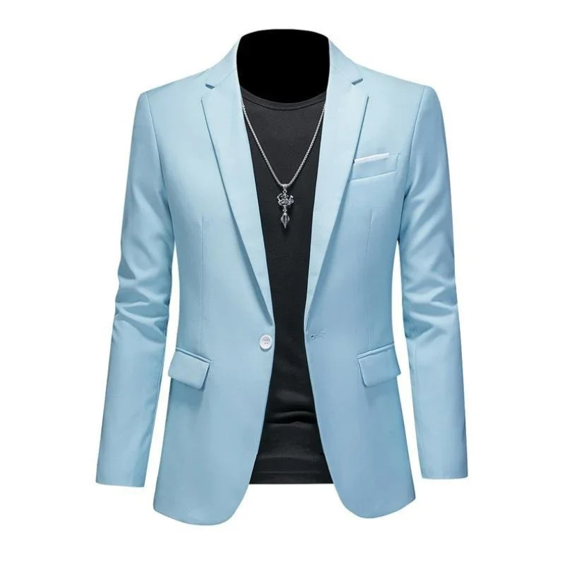 Evander - Heren Colbert - Slim Fit Blazer Met Één Knoop voor Casual Gebruik