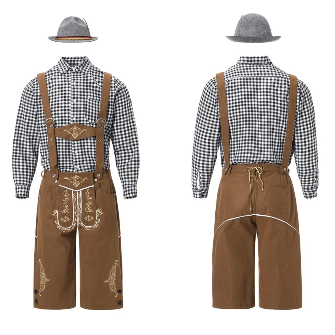 HerLux - Traditionele Heren Lederhosen in Verschillende Stijlen - Feestelijk