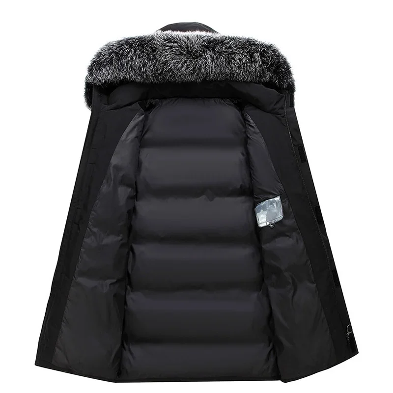 Warmnor - Heren Parka Winterjas met Nepbont Capuchon, Winddicht, Waterdicht