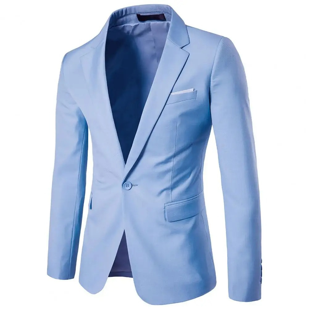 Zonberg - Heren Colbert - Slim Fit Blazer Met Één Knoop voor Zaken