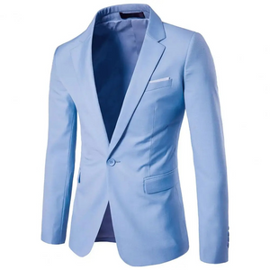 Zonberg - Heren Colbert - Slim Fit Blazer Met Één Knoop voor Zaken