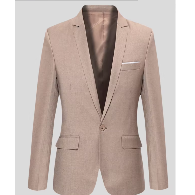 Felcott - Heren Colbert - Slim Fit Blazer Met Één Knoop voor Formeel Gebruik