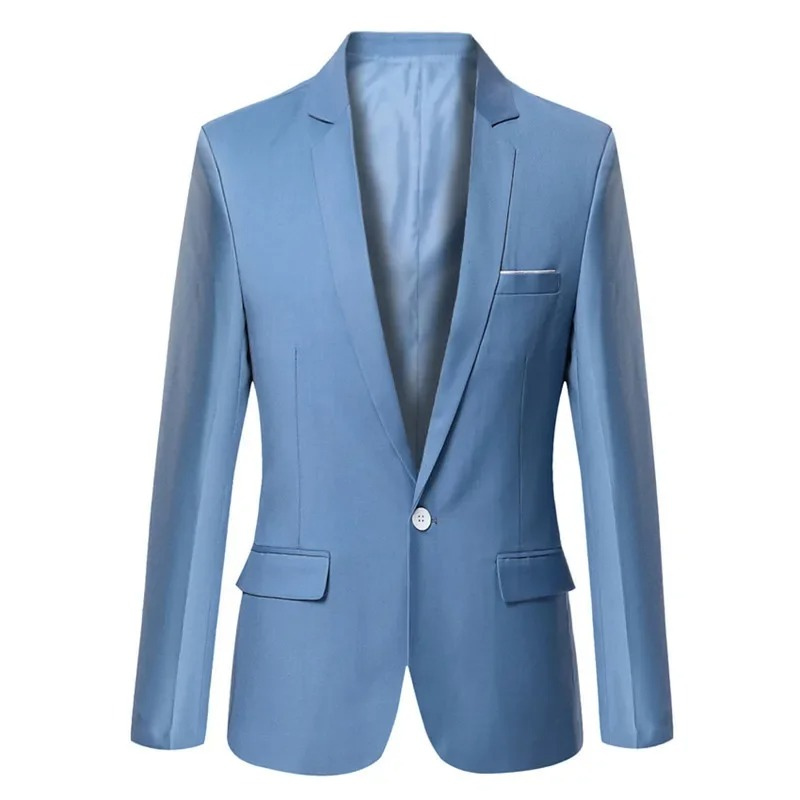 Neviron - Heren Colbert - Slim Fit Blazer Met Één Knoop voor Zaken