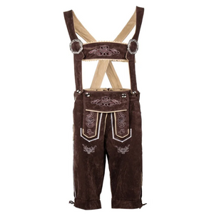 VeldenB - Kniebroek Lederhosen voor Heren met Bretels - Perfect voor Feesten