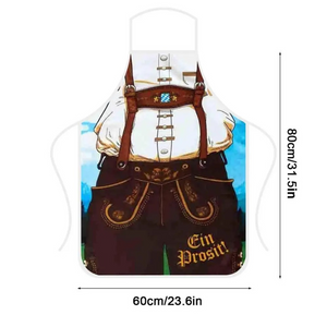 Fendora - Dirndl Dames Keukenschort met Feestelijk Design