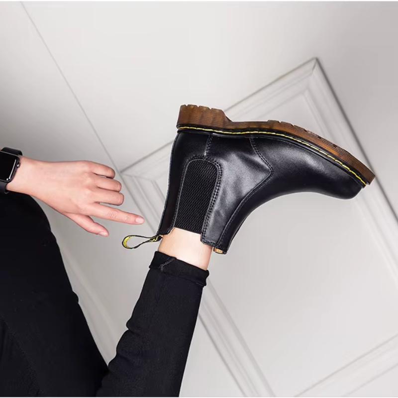 Eiskarn - Winterlaarzen voor Heren, Leren Chelsea Boots met Antislipzool