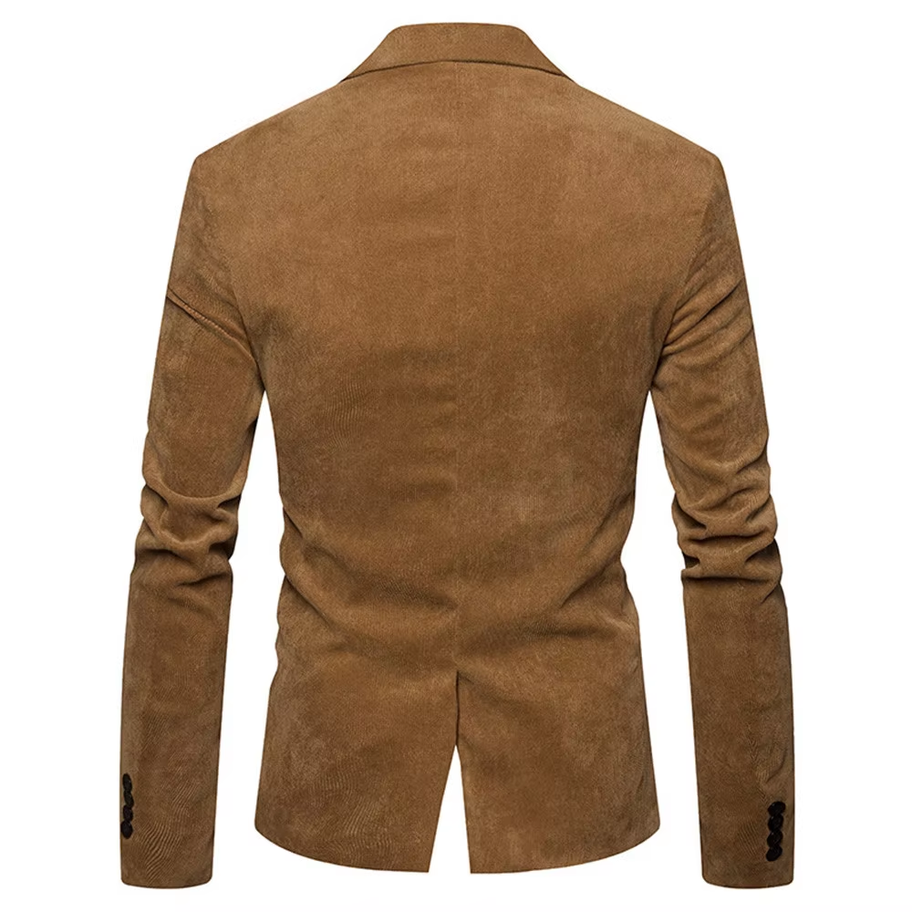 Lenford - Heren Colbert - Slim Fit Ribfluwelen Blazer Met Één Knoop