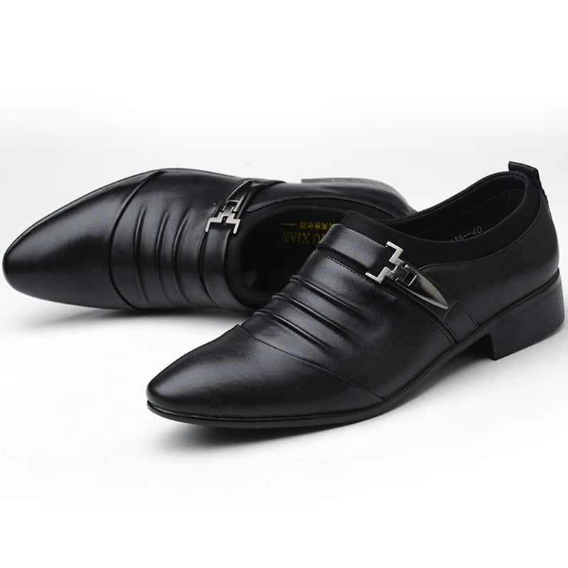 Hudson™ Punt Toe Zakelijke stijl heren leren schoenen