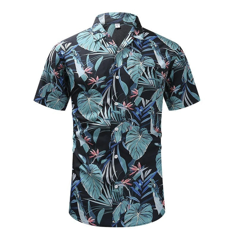 Amigo™ Hawai overhemd met cubaanse kraag in strandstijl
